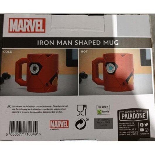 Mug Avengers Arc Reactor Iron Man Thermochromic 500 ml