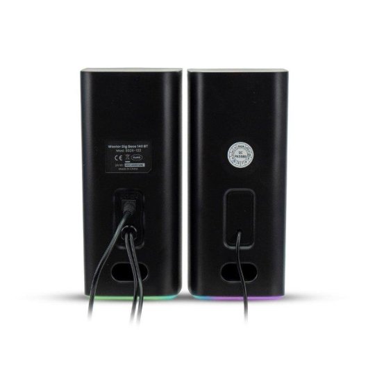 Altavoces Woxter 2.0 Bluetooth 20 W con iluminación RGB y control frontal