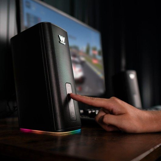 Altavoces Woxter 2.0 Bluetooth 20 W con iluminación RGB y control frontal