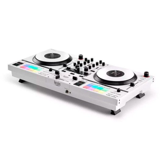 Controlador DJ Hercules DJControl Inpulse T7 White Edition platos motorizados 7" XLR
