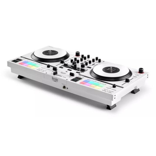 Controlador DJ Hercules DJControl Inpulse T7 White Edition platos motorizados 7" XLR