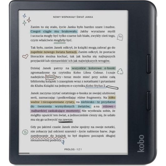 Livro Eletrónico Kobo Libra Colour WiFi 7" 32GB Preto