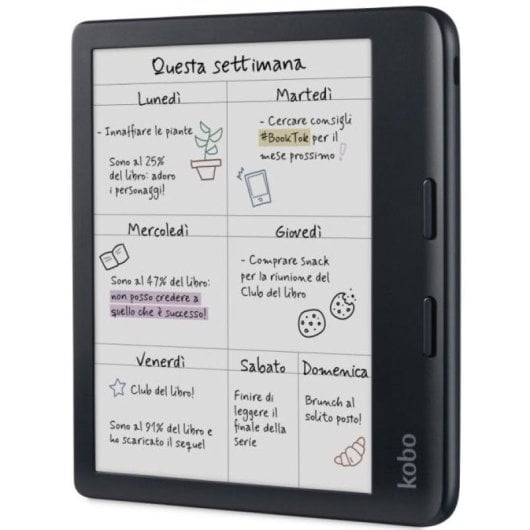 Livro Eletrónico Kobo Libra Colour WiFi 7" 32GB Preto