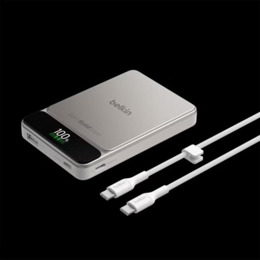 Power Bank Belkin Ultracharge Pro 10000 mAh 60 W Apta para avião Prateado