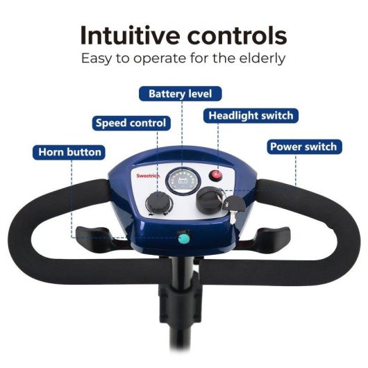Patinete électrique Sweetrich S1 Sport 300W Autonomie 15km Pneus 9 pouces Frein électromagnétique