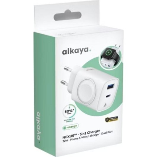Cargador USB Alkaya CR-50011 con baja emisión de CO₂ y retorno 30 días