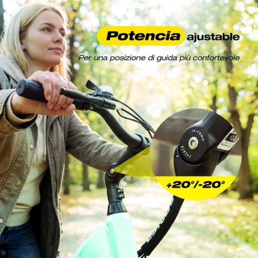 Bicicleta eléctrica ESKUTE C202 Motor 250W Batería 48V 17.5Ah 26" Verde