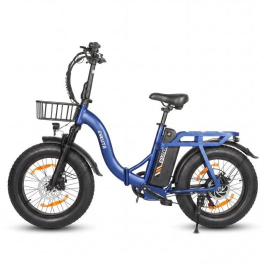 Bicicleta eléctrica Eskute D202 Motor 250W Batería 48V 20.8Ah Neumáticos 20" Azul