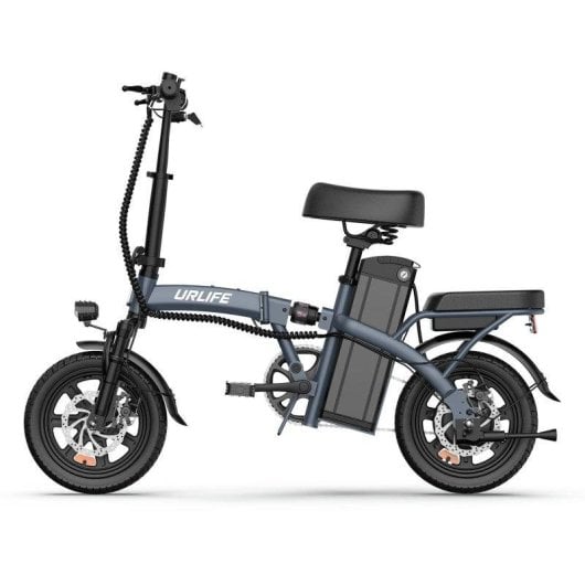 Bicicleta eléctrica plegable URLIFE F1L 250W 48V 14" Gris