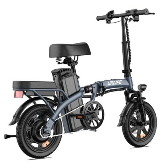 Bicicleta eléctrica plegable URLIFE F1L 250W 48V 14" Gris