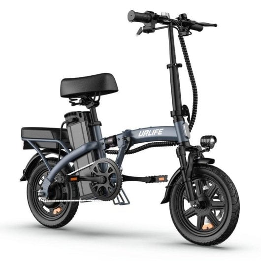 Bicicleta eléctrica plegable URLIFE F1L 250W 48V 14" Gris