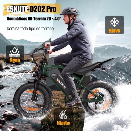 Vélo électrique Eskute V202 Moteur 250W Batterie 48V 20,8Ah Autonomie 50-80 km