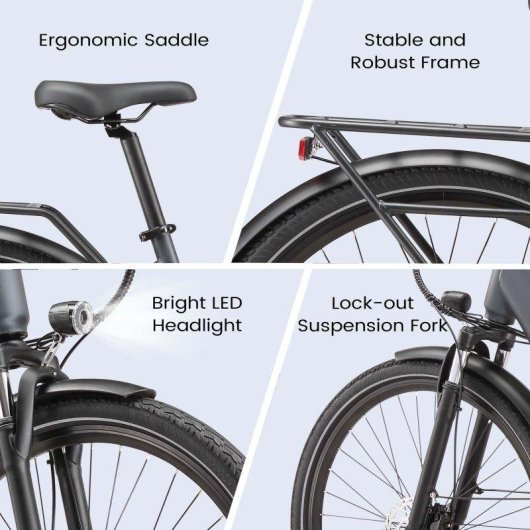 Bicicletta Elettrica Maxturn Lira Batteria 48 V 15 Ah Pneumatici 28"