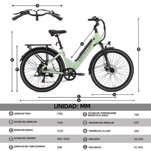 Velo electrique Bekup V1 26 pouces 36V 250W