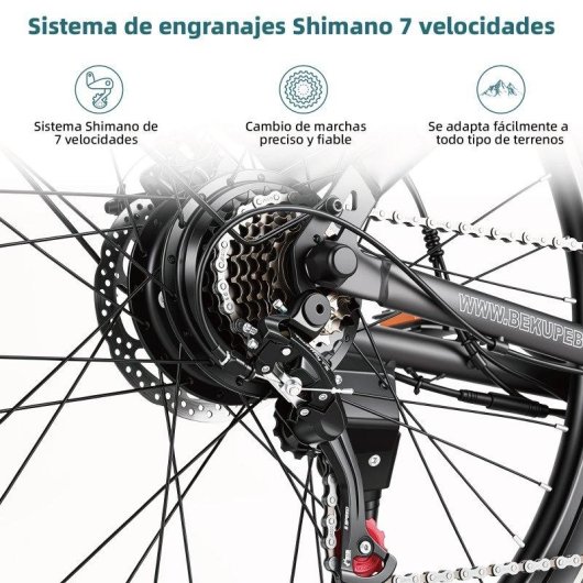 Velo elect Bekup V1 Moteur 250W Batterie 36V 14,5Ah Suspension