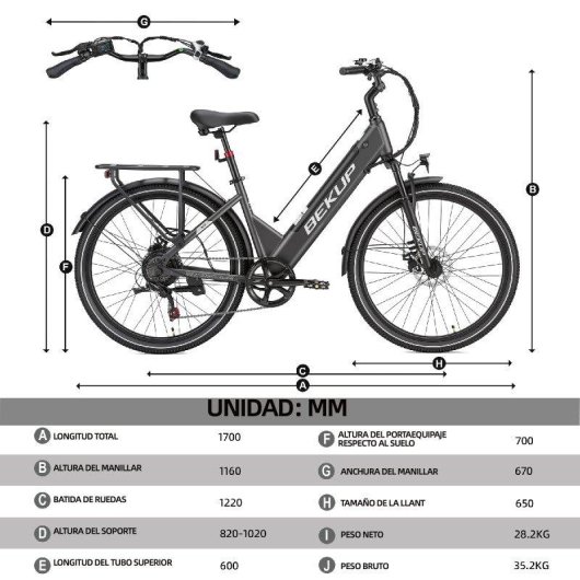 Velo elect Bekup V1 Moteur 250W Batterie 36V 14,5Ah Suspension