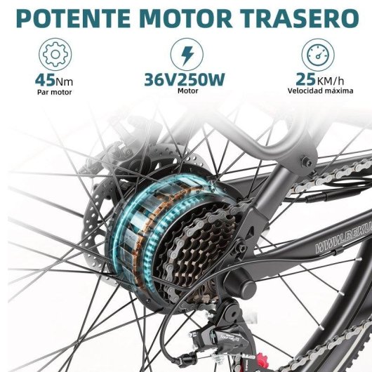 Elektrofahrrad Bekup V2 Motor 250 W Reichweite 75 km