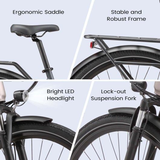 Velo Electrique Maxturn Lira Batterie 48V 15Ah Pneus 28 Dore