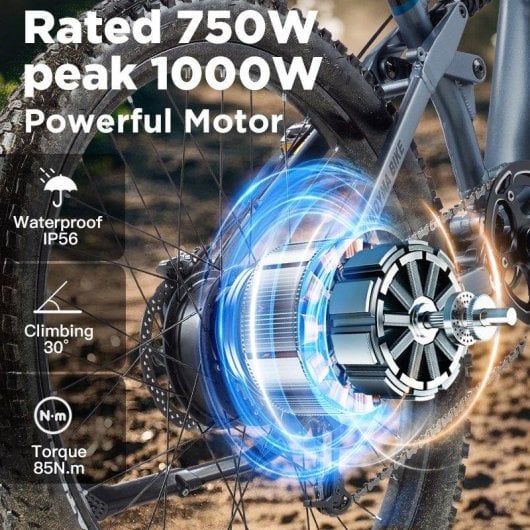 Elektrofahrrad Kimdyma K01 500W 48V20Ah 27,5 Zoll Blau