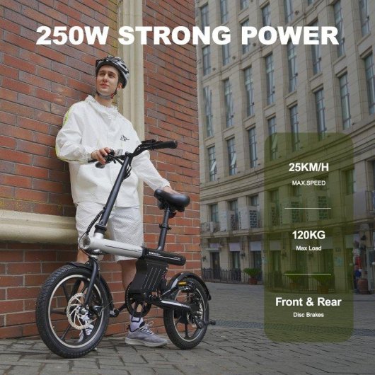 Velo electrique Avdl A11 250 W 16 pouces pliante