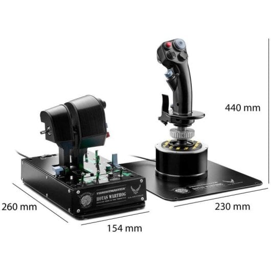 Mando HOTAS Thrustmaster HOTAS WARTHOG MKII Réplica Fuerza Aérea