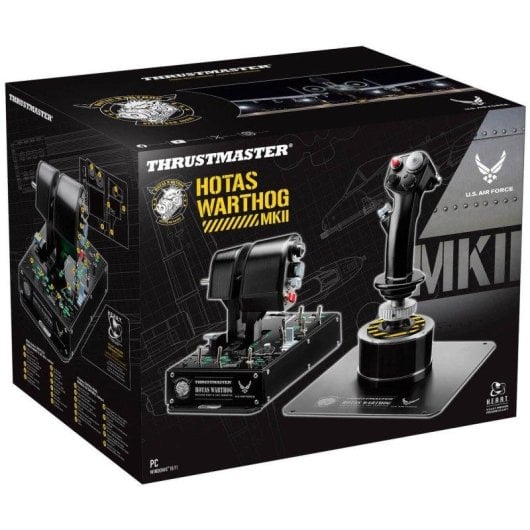 Mando HOTAS Thrustmaster HOTAS WARTHOG MKII Réplica Fuerza Aérea