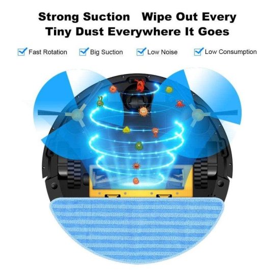 Robot Aspirador y Fregasuelos Liectroux C30B Navegación 2D 6.000 Pa Control APP Wi-Fi