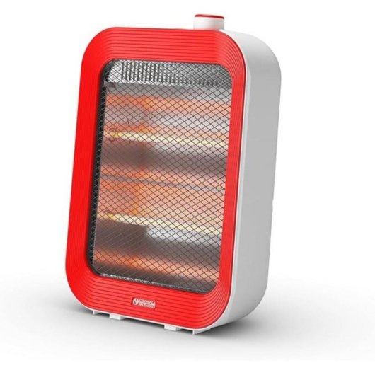 Quartz Heizgerät Olimpia Splendid Quarzia Slim 800W Rotierend Rot