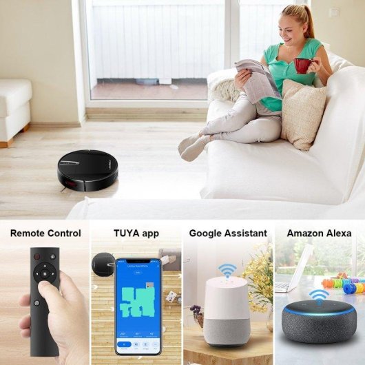 Robot Aspirador y Fregasuelos Liectroux V3S Pro Navegación 2D 4000 Pa Control App Wi-Fi
