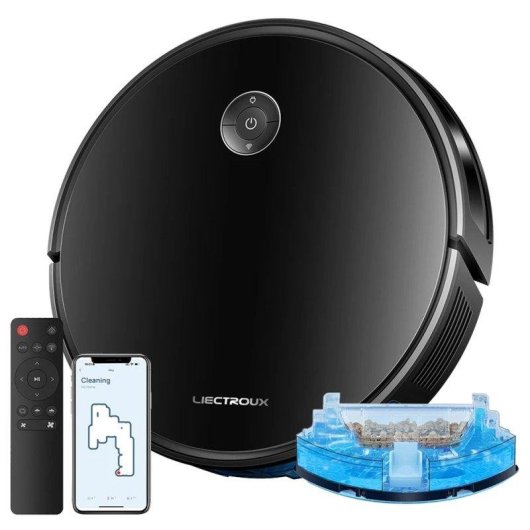 Robot Aspirapolvere e Lavapavimenti Liectroux C7 Navigazione 2D 6000Pa Controllo Vocale