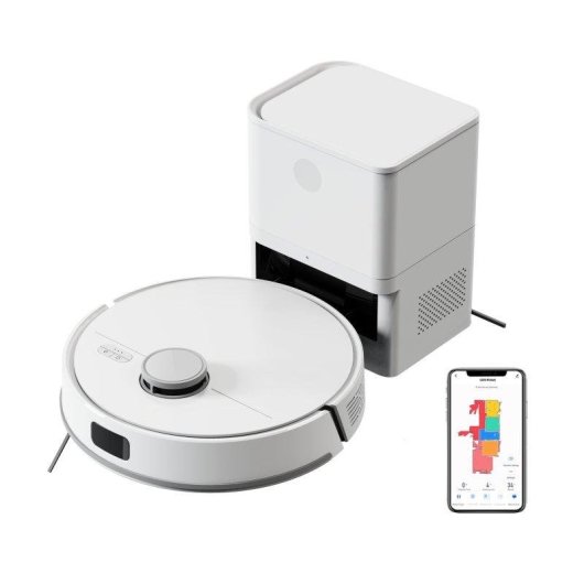 Robot aspirador y fregasuelos Liectroux M70 Pro con autovaciado Navegación LiDAR 6500Pa Control por voz