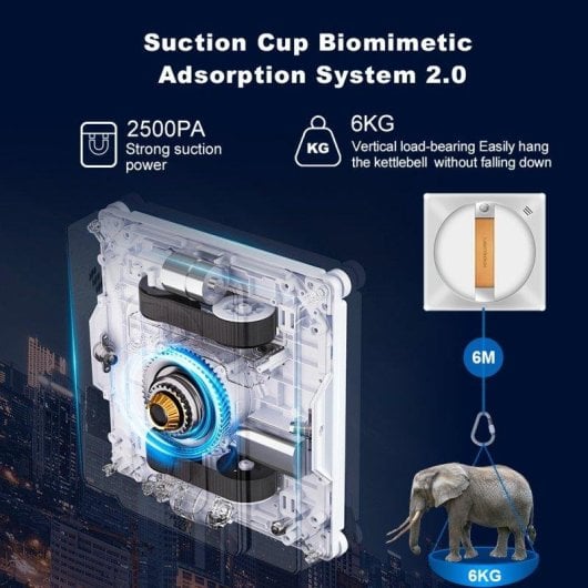 Robot lave-vitres Liectroux YW710 Pulverisation double 2500Pa APP