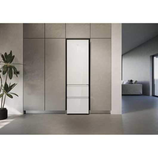 Frigorífico Combi Haier HTW7620DNGW No Frost 205 cm 414 L D Blanco WiFi IA