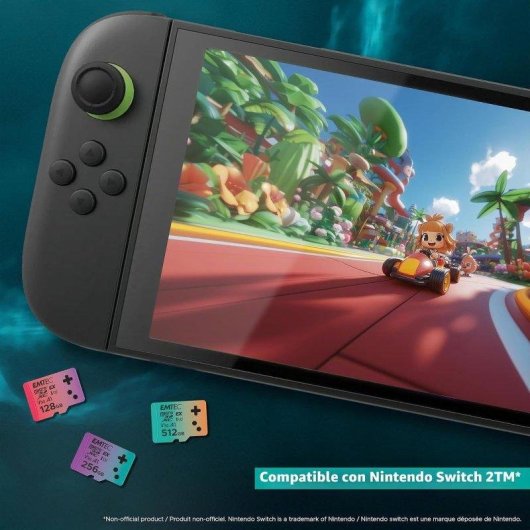 Cartão microSD Emtec 256GB UHS-I U3 V30 A1 Express Gaming Nintendo Switch