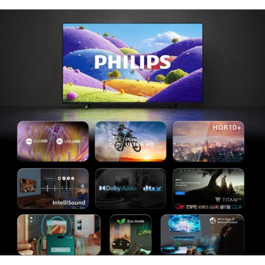 TV Philips LED 43PUS7001/12 43" 4K UltraHD 60Hz Smart TV Titan OS HDR10 Dolby Atmos
