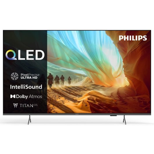 TV Philips QLED 65PQS7801/12 65" 4K UltraHD 60Hz Smart TV Titan OS HDR10 Dolby Atmos