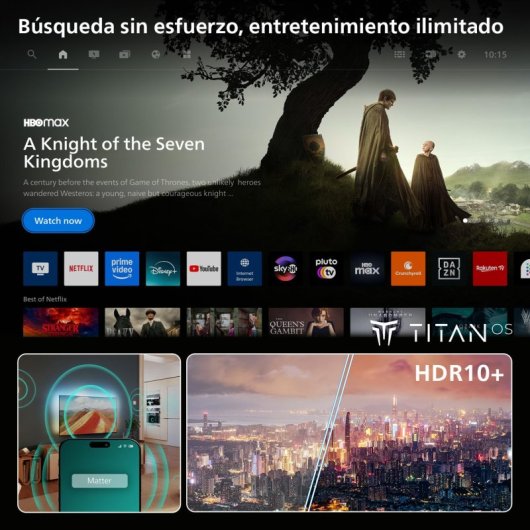 TV Philips QLED 65PQS7801/12 65" 4K UltraHD 60Hz Smart TV Titan OS HDR10 Dolby Atmos