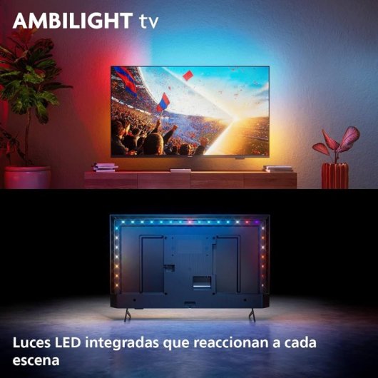TV Philips LED 65PUS8001/12 65" 4K UltraHD 60Hz Smart TV Titan OS HDR10 Ambilight AmbiScape