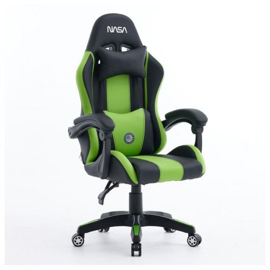Chaise Gaming NASA Spirit Ergonomique Noir/Vert