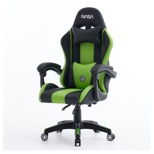 Chaise Gaming NASA Spirit Ergonomique Noir/Vert