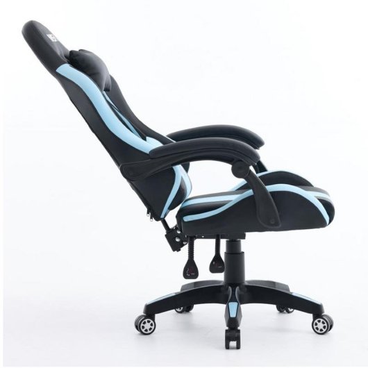 Chaise gaming NASA Spirit Noir / Bleu clair Hauteur reglable