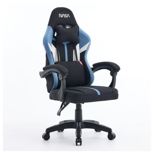 Chaise gaming NASA Saturn Pro Noir Bleu