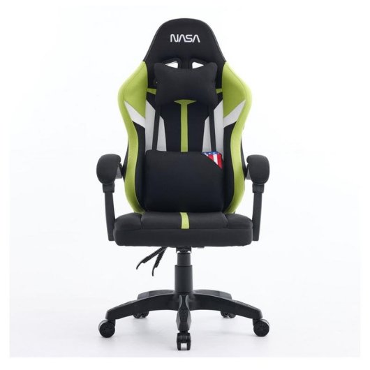 Chaise gaming NASA Saturn Pro Noir/Vert Ajustable