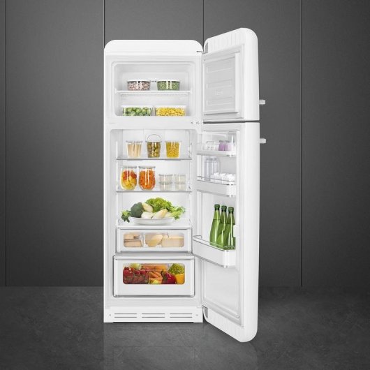 Réfrigérateur Deux Portes Smeg FAB30RWH6 Defrost 172cm 294L C Blanc