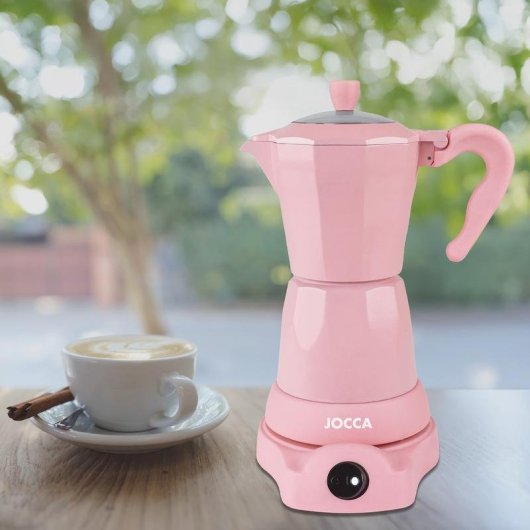 Cafetière italienne électrique Jocca 2482 6 tasses base pivotante 360º 480W