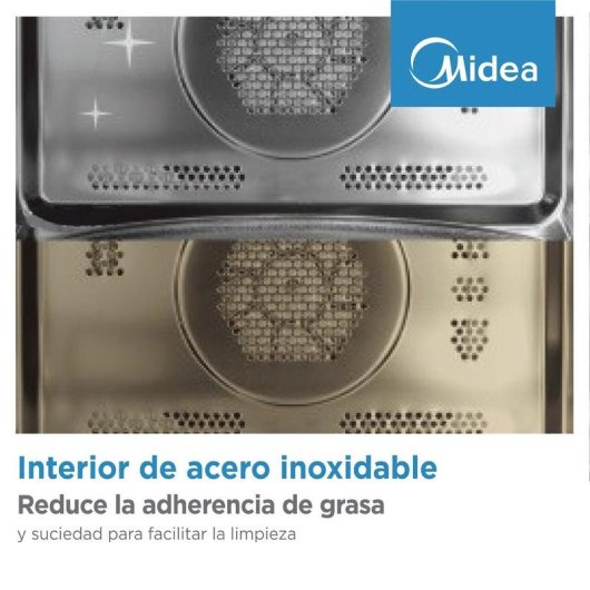 Microondas Midea MBO-TG20MASE(WH) 20 litros 800W con grill y panel digital