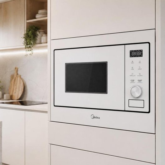 Microondas Midea MBO-TG20MASE(WH) 20 litros 800W con grill y panel digital