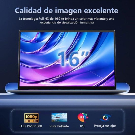 Portátil AMDEVPRO 16" Intel Core i7-8750H 16GB Windows 11 Pro 512GB SSD pantalla FHD