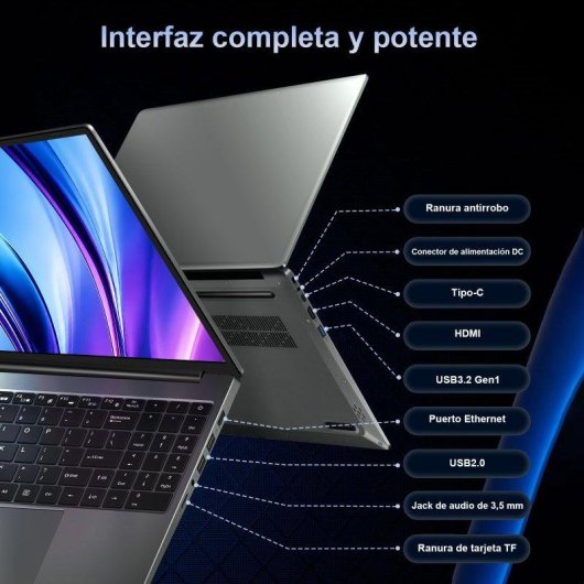 Portátil AMDEVPRO 16" Intel Core i7-8750H 16GB Windows 11 Pro 512GB SSD pantalla FHD