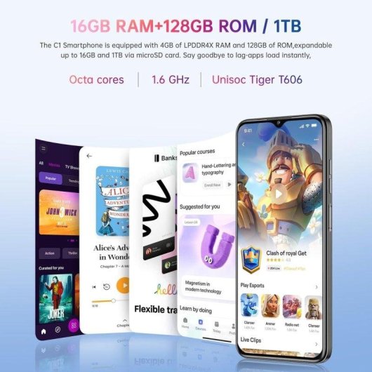 Oukitel C1 4G 4GB 128GB 6.52" Blanco